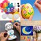 16 Set Canvas Panels and Easel Painting Kit,8 x 10 in Painting Canvases with Easel,16 Acrylic Paint Strips with 32 Brushes,16 Palettes,Art Painting Kits for Birthday Party Favors